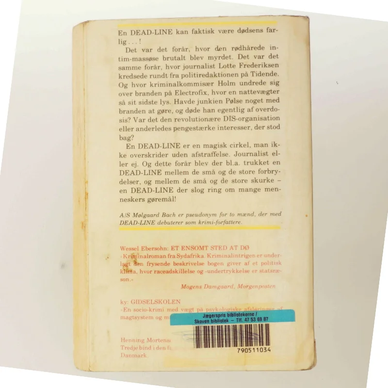 Dead Line af A/S Mølgaard Bach (Bog)