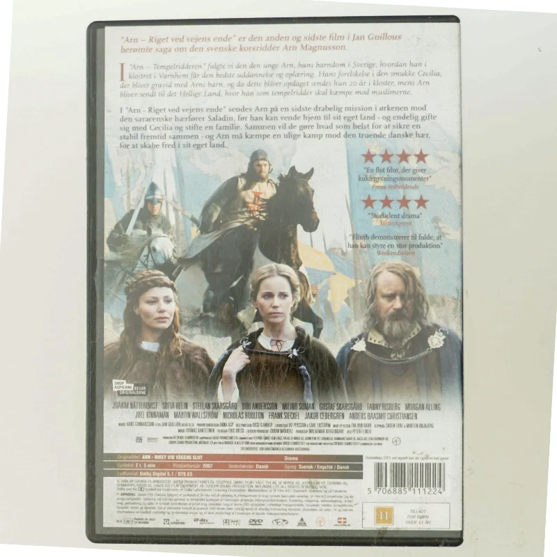 Arn II - Riget ved vejens ende med Joakim Nätterqvist (DVD)