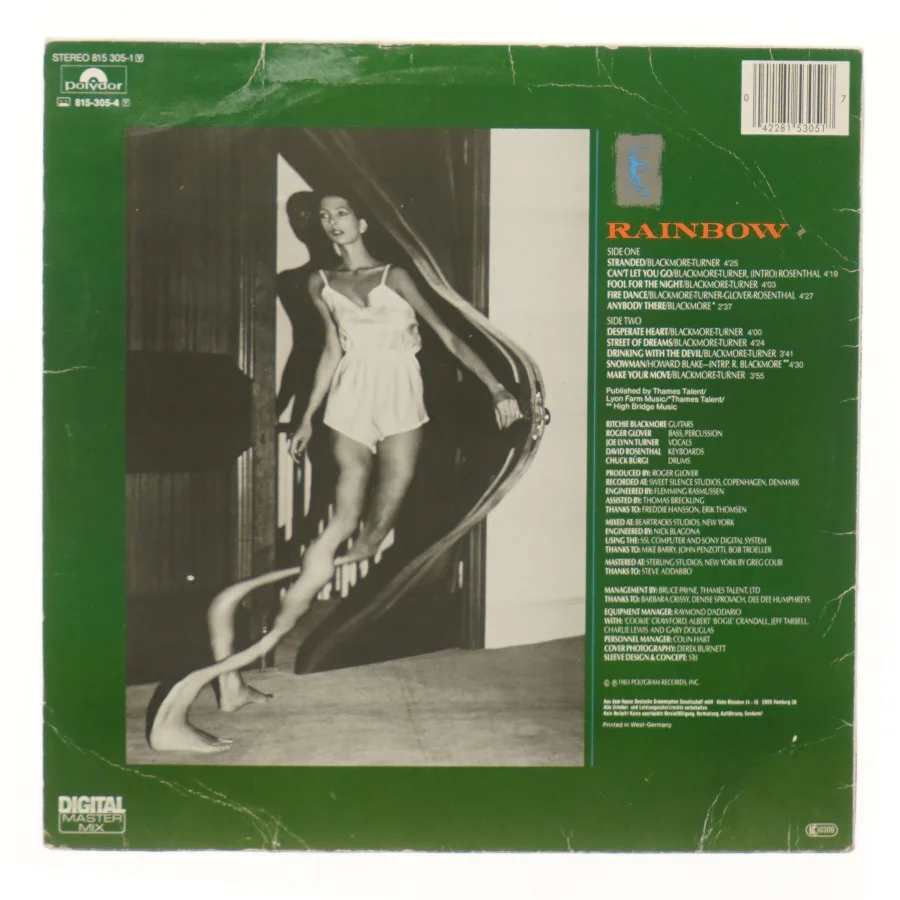 Rainbow Bent Out of Shape LP Cover fra Polydor