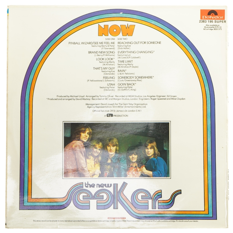 The New Seekers - Now LP fra Polydor