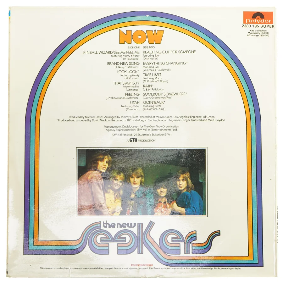 The New Seekers - Now LP fra Polydor