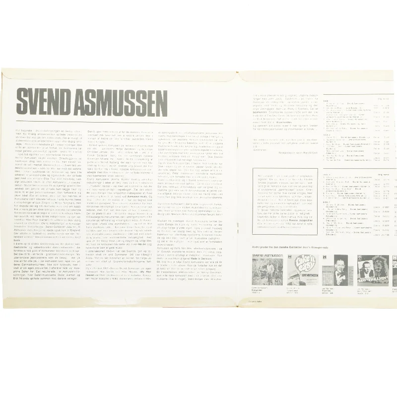 Svend Asmussen - A Historical Biography 1937-1961