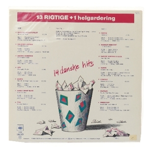 13 RIGTIGE + 1 helgardering LP fra CBS Records