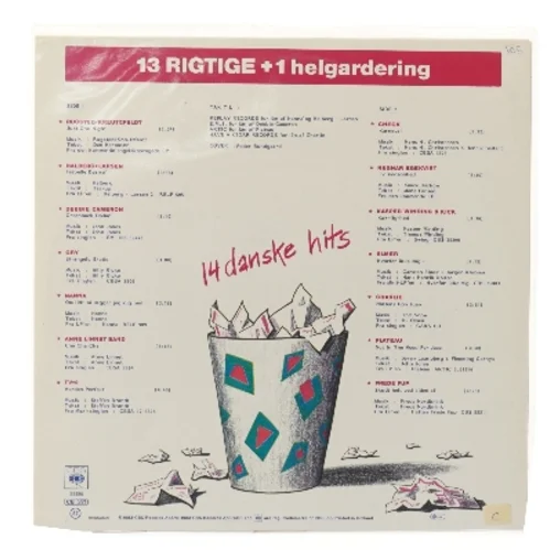 13 RIGTIGE + 1 helgardering LP fra CBS Records