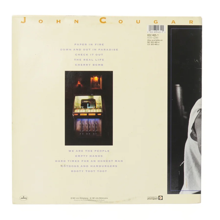 John Mellencamp - The Lonesome Jubilee LP fra Merkus