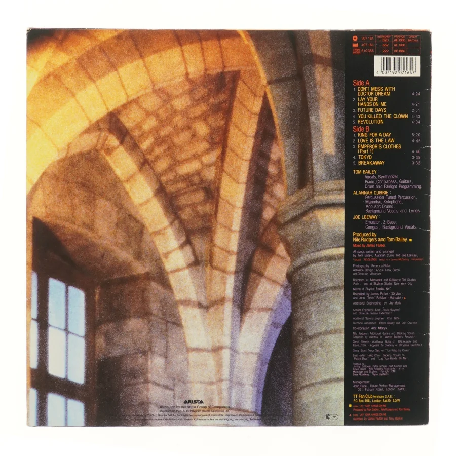 Thompson Twins LP - Here's To Future Days fra Thompson Twins