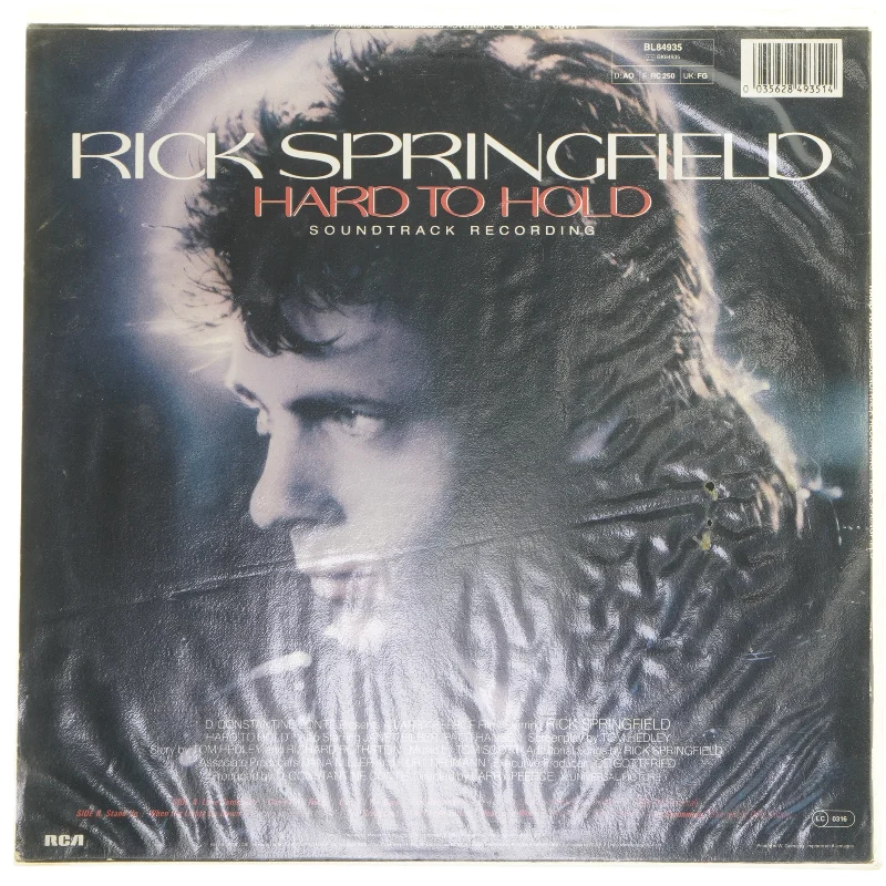 Rick Springfield Hard to Hold album