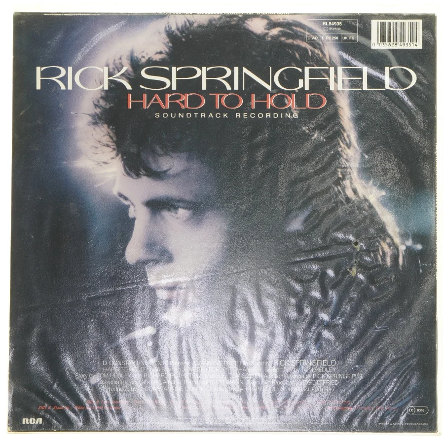 Rick Springfield Hard to Hold album