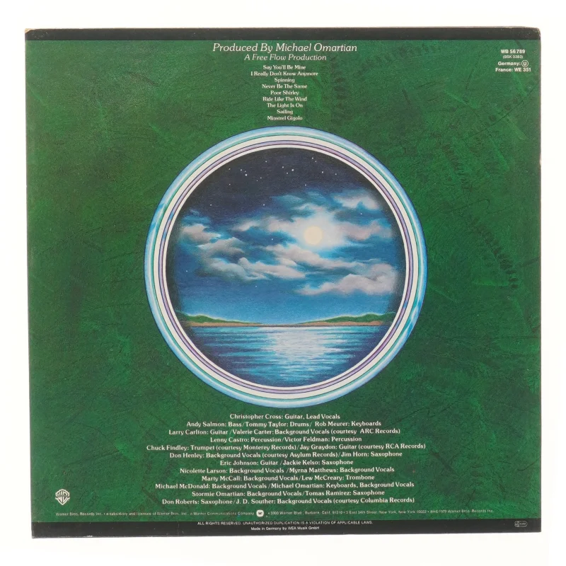 Christopher Cross LP Album