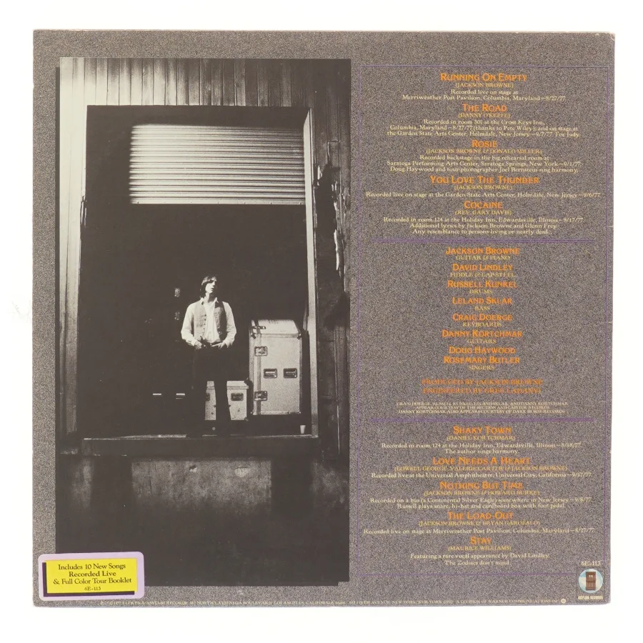 Jackson Browne: Running on Empty LP