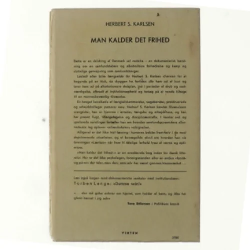 Man kalder det frihed af Herbert S. Karlsen