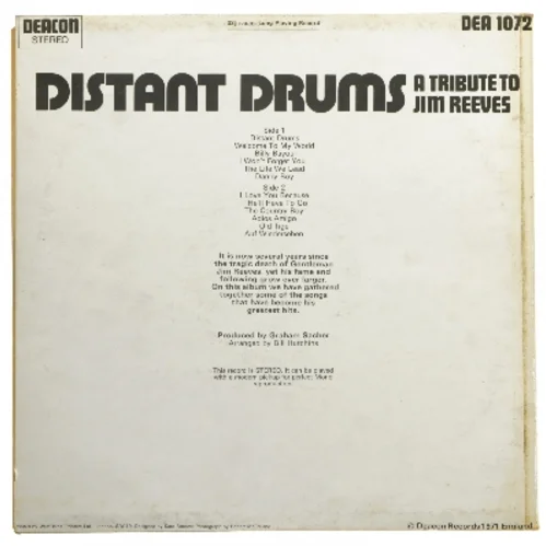Distant Drums - A Tribute to Jim Reeves LP fra Deacon