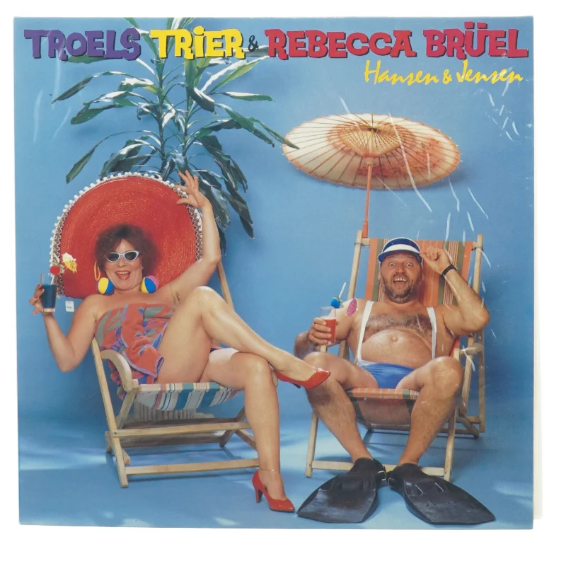 Troels Trier and Rebecca Brüel - Hansen og Jensen (LP) fra Harlekin (str. 30 cm)
