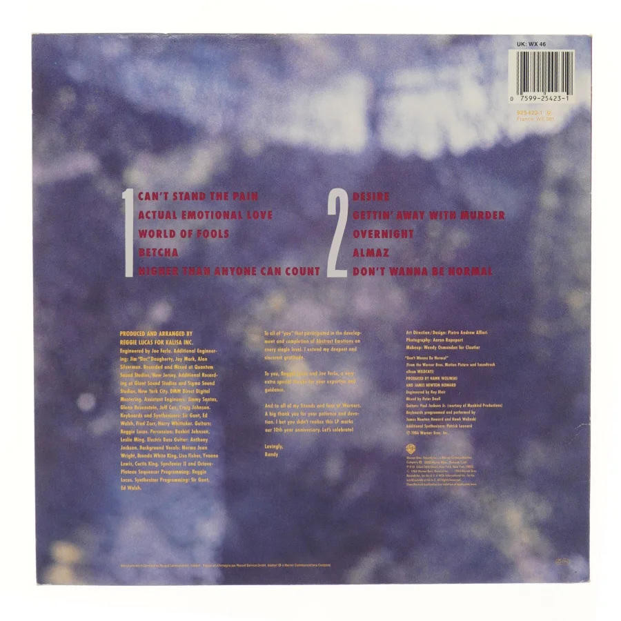 Randy Crawford - Abstract Emotions LP