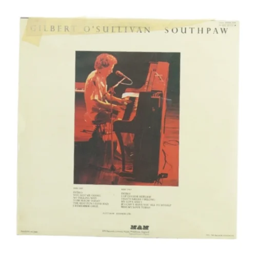 Gilbert O'Sullivan South Paw fra MAM (str. 31 x 31 cm)