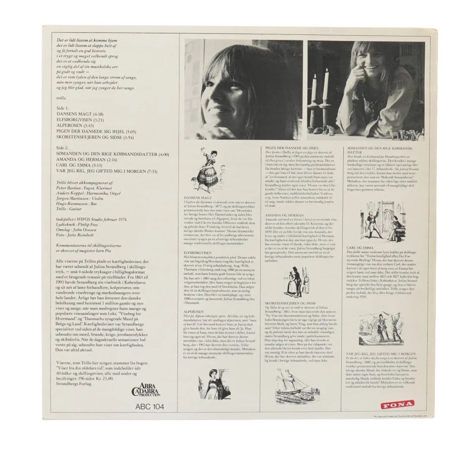 Trille LP - Viser fra din oldefars tid fra Trille