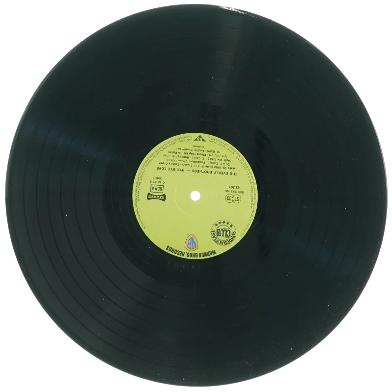 The Everly Brothers - Bye Bye Love vinylplade fra Warner Bros. (str. 31 x 31 cm)