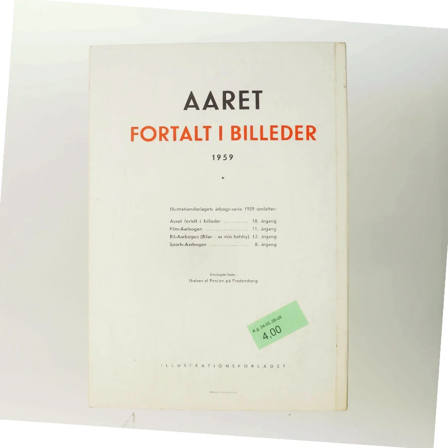 1959 Aaret fortalt i billeder af Illustrationsforlaget (Bog)