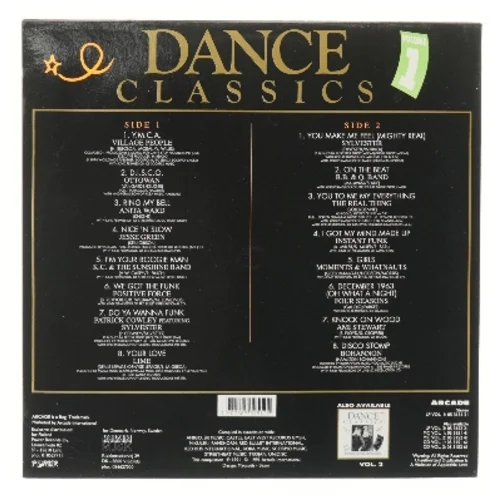 Dance Classics Volume 1 LP