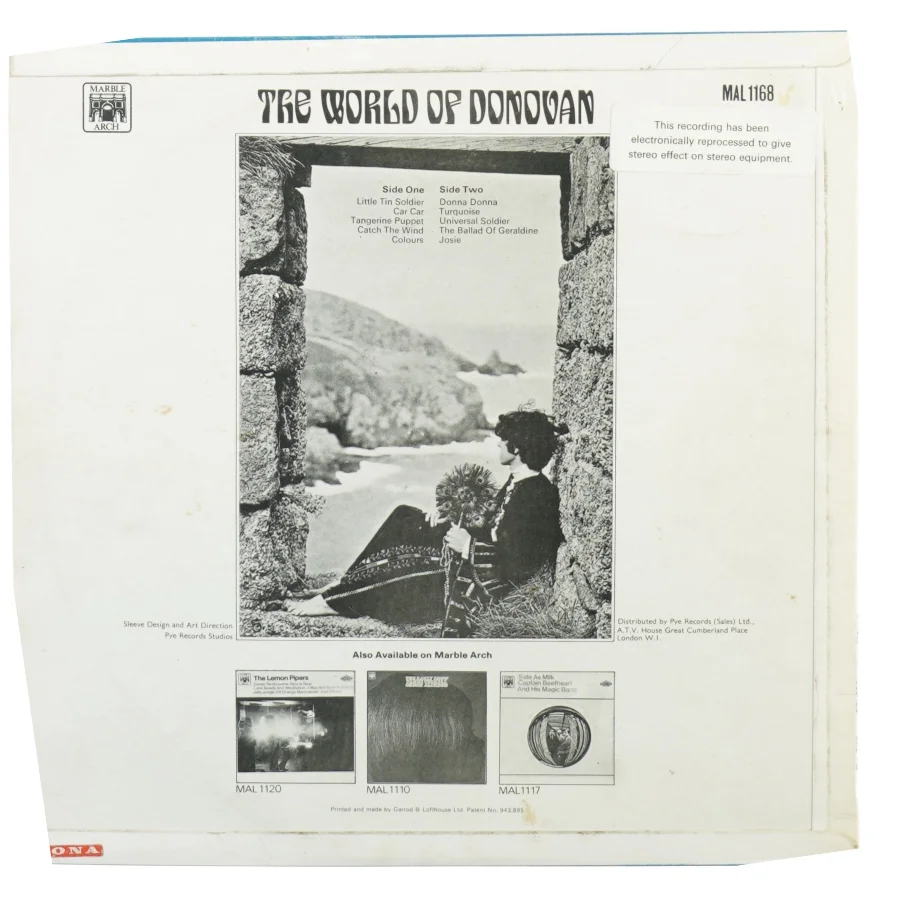 The World of Donovan (LP) fra Marble Arch (str. 30 cm)