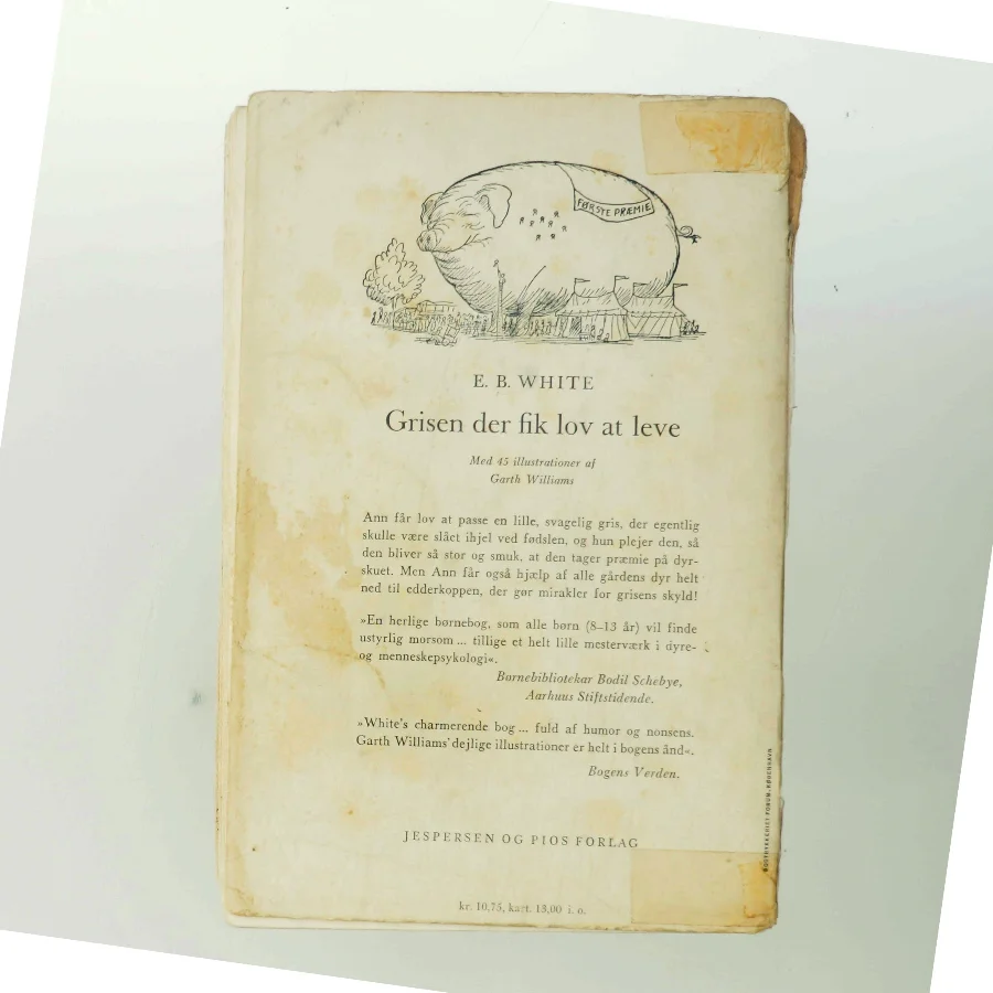 Grisen der fik lov at leve af E.B. White (Bog)