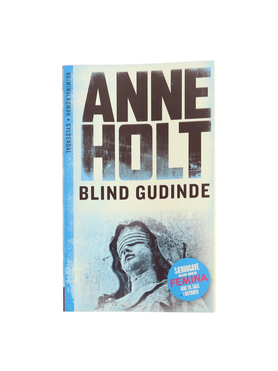 Forsiden af Blind gudinde (Blind gudinne) af Anne Holt