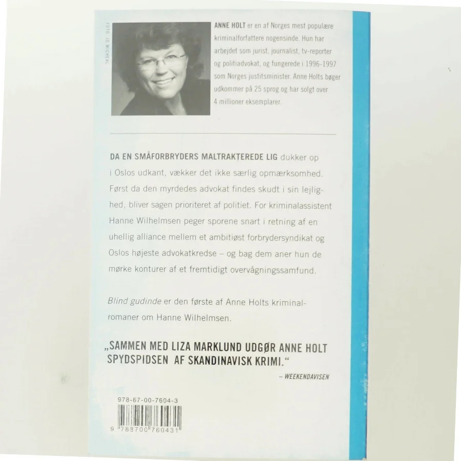 Blind gudinde af Anne Holt (f. 1958-11-16) (Bog)