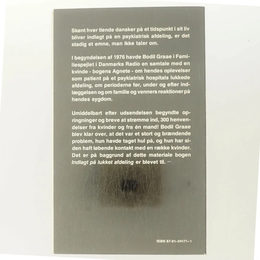 Indlagt på lukket afdeling af Bodil Graae (Bog)