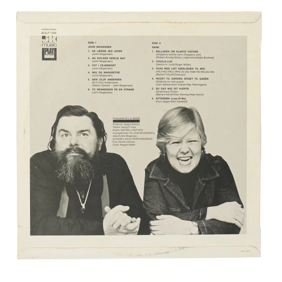 John & Daimi LP fra E & K Music