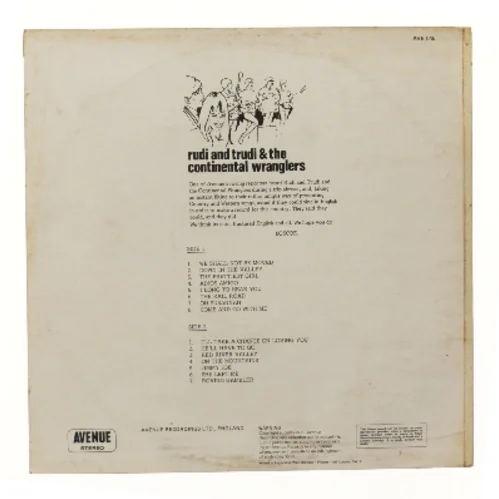 Rudi and Trudi and the Continental Wranglers vinyl