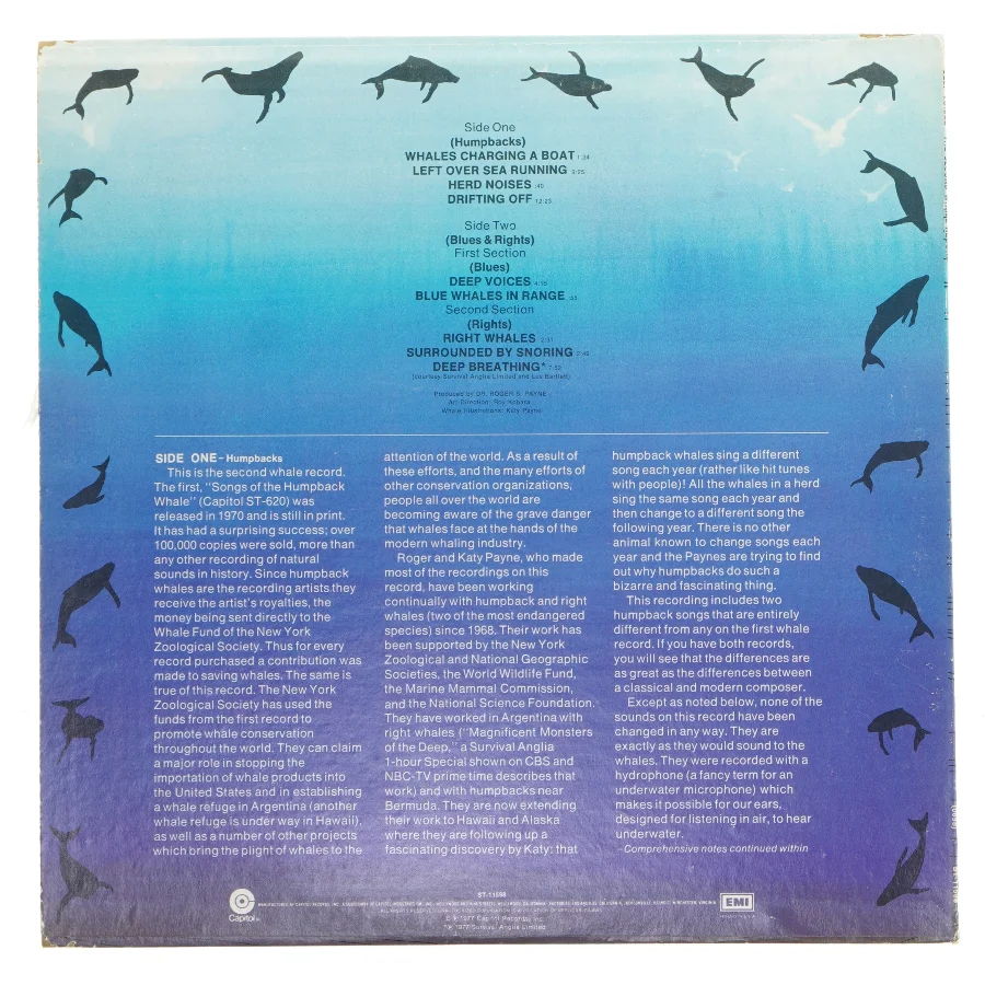 Deep Voices: The Second Whale Record LP fra Capitol
