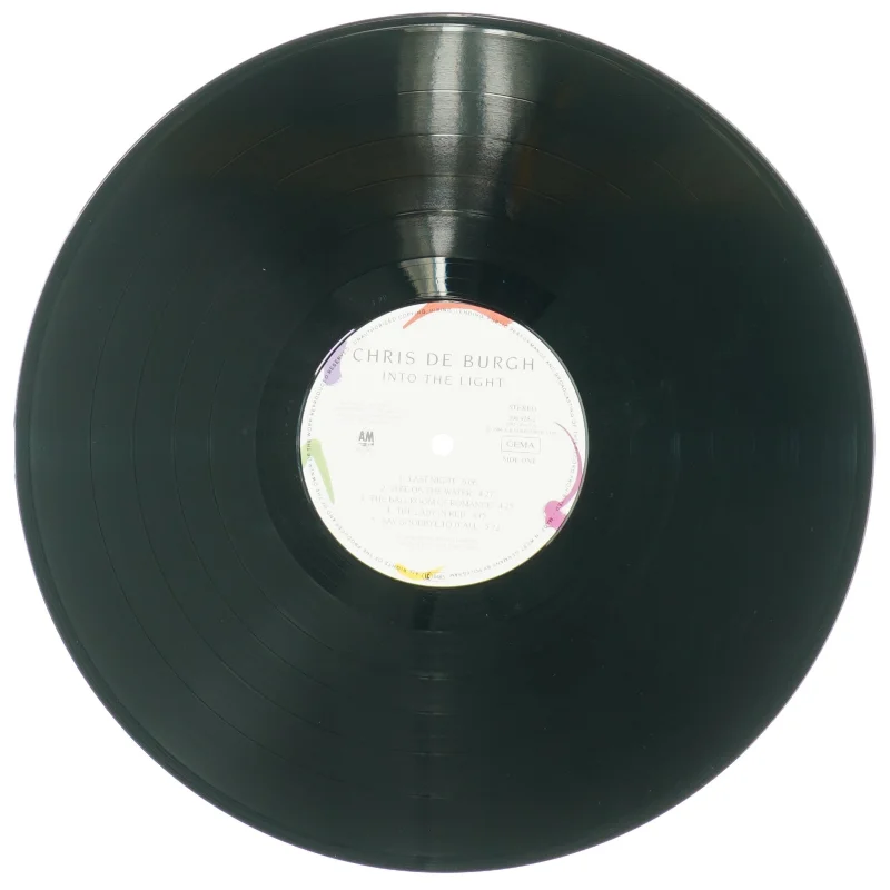 Chris de Burgh, into the light fra A Og M (str. 30 cm)