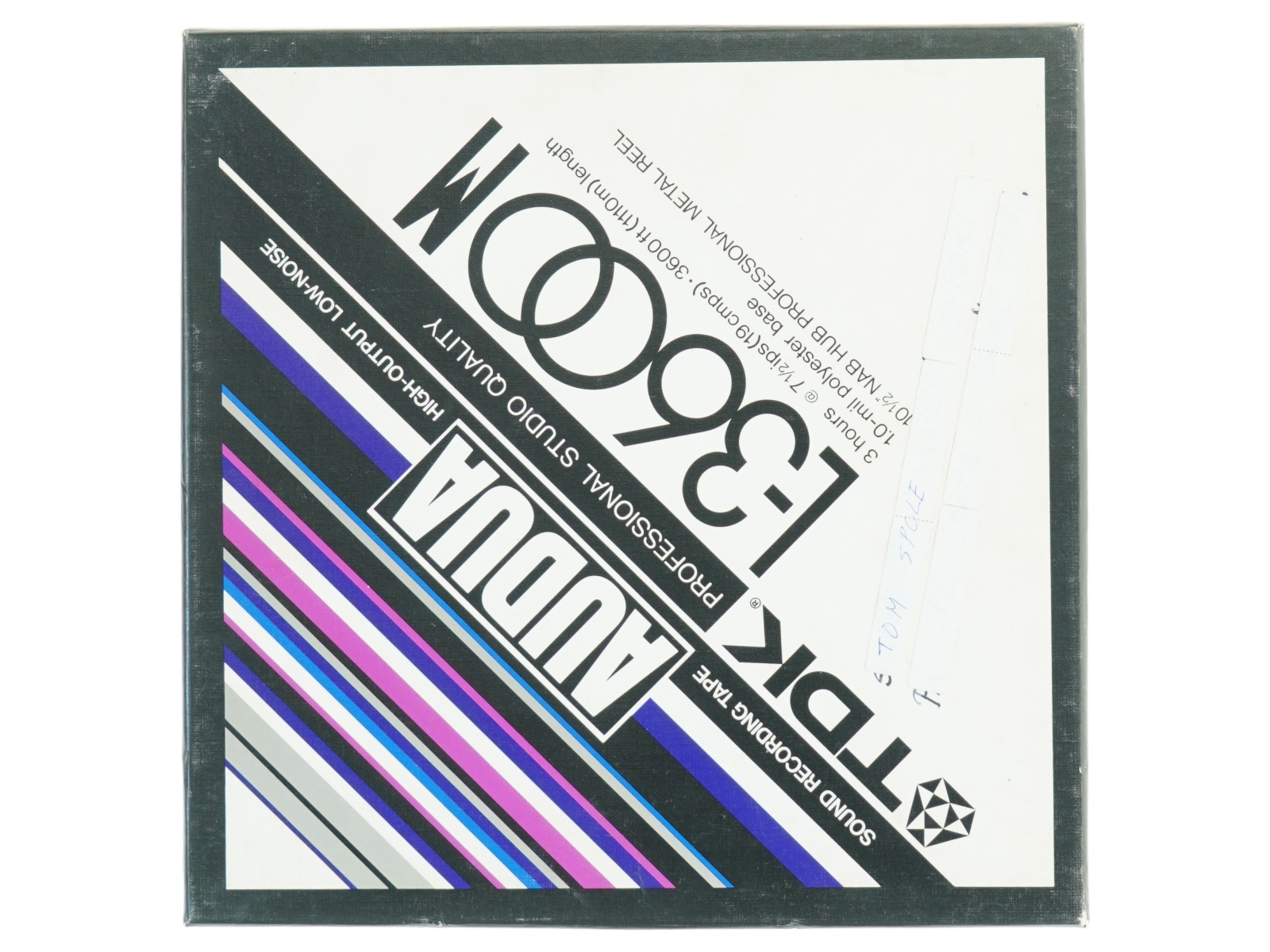 TDK Audua L—3600 26,5 cm prof kvarttomme lydbånd - metalspole m NAB kerne (str. 28 x 28 x 2 cm)