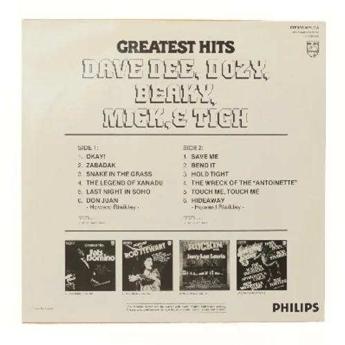 Dave Dee, Dozy, Beaky, Mick & Tich - Greatest Hits LP fra Philips