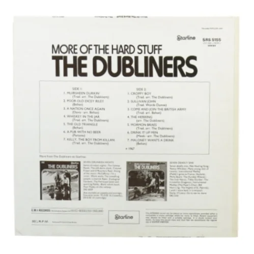 The Dubliners - More of the hard stuff (LP) fra Star Line (str. 30 cm)