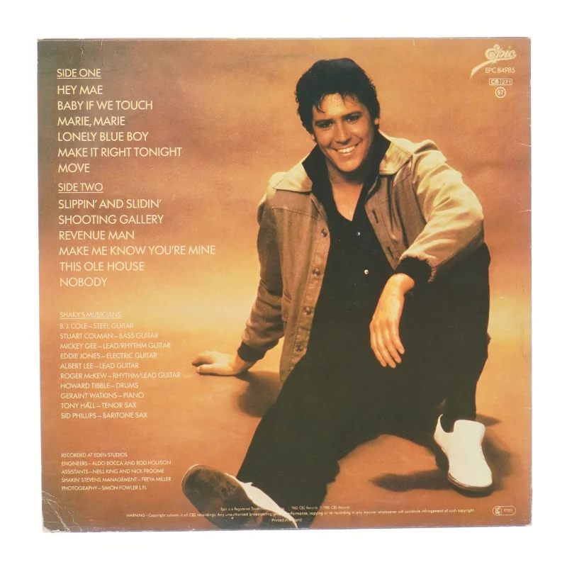 Shakin' Stevens This Ole House Vinyl fra Epic Records