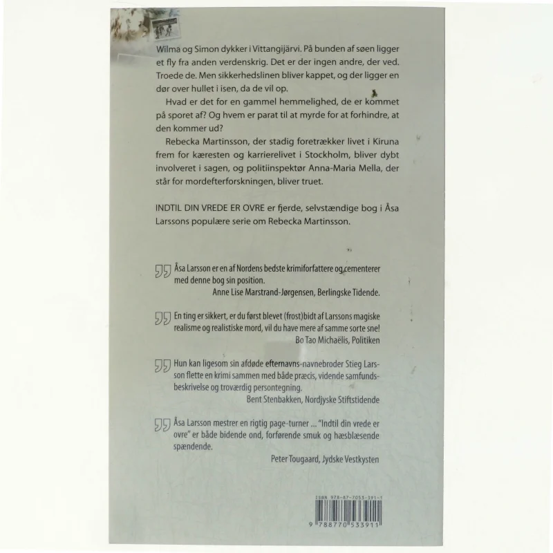 Indtil din vrede er ovre af Åsa Larsson (Bog)