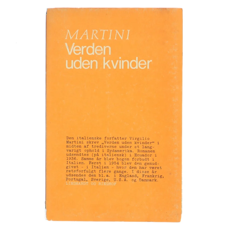 Verden uden kvinder af Virgilio Martini (Bog)