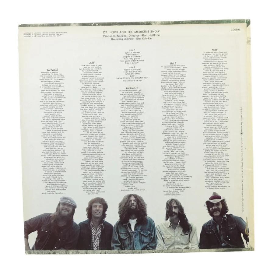 Dr. Hook - And the medicine show (LP) fra Colombia (str. 30 cm)