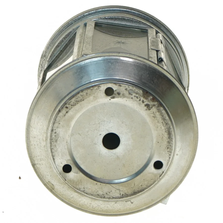 Metal lanterne med stjerneudskæringer (str. 20 cm)