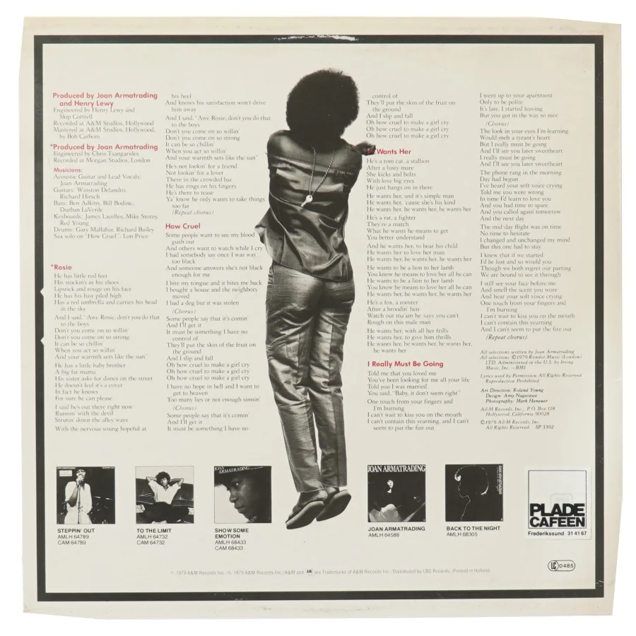 Joan Armatrading - Album Cover fra A&M Records