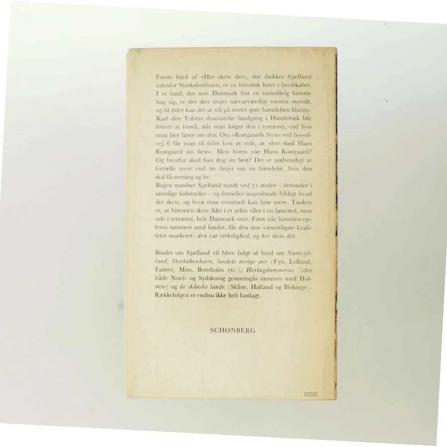 Her skete det 1. Sjælland af Palle Lauring (Bog)