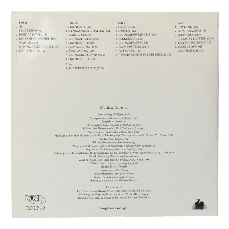 Sebastian - Et Eventyr LP fra Rosen