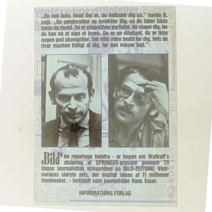 Afsløringen - manden der var Hans Esser på 'Bild' af Günter Wallraff (Bog)