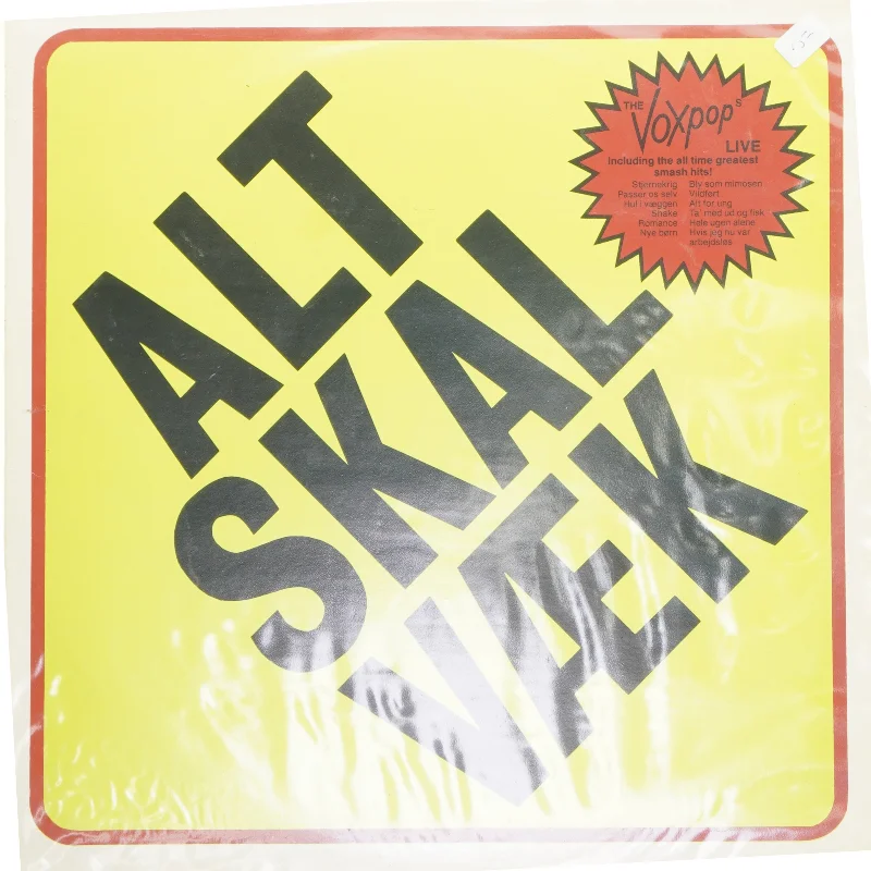 Voxpop LP - Alt Skal Væk fra Voxpop