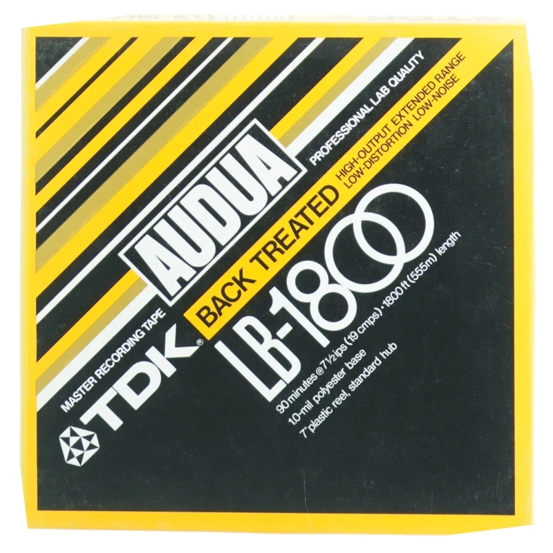 TDK AUDUA LB-1800 Master Indspilningsbånd med solo optagelse af Hornfifel live koncert 1979