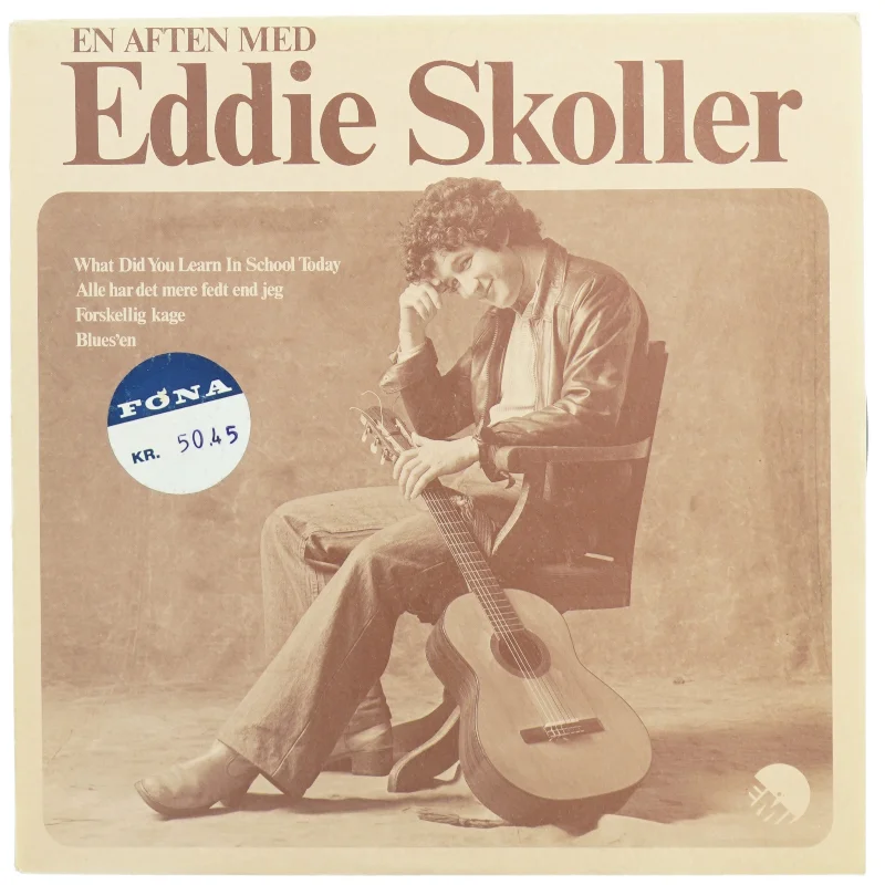 Eddie Skoller En aften med LP (str. 31 x 31 cm)