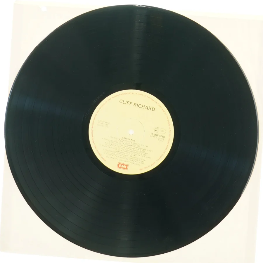 Cliff Richard, love songs fra Emi (str. 30 cm)