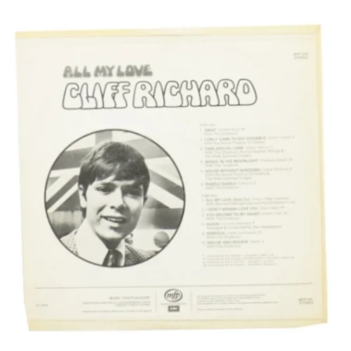 Cliff Richard, all my love fra Mfp (str. 30 cm)