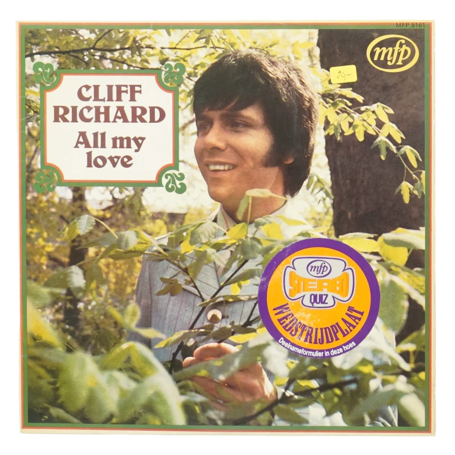 Cliff Richard, all my love fra Mfp (str. 30 cm)